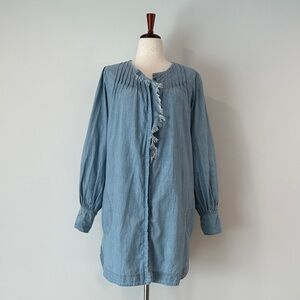 FP Movement by Free People Light Blue Long Sleeve Dress